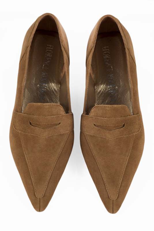 Mocassin femme beige camel Mocassin l gant et raffin Bout